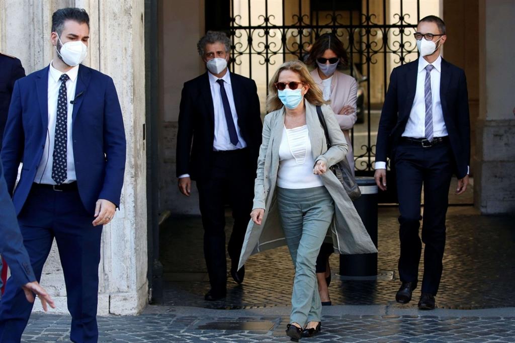 La procuratrice Maria Cristina Rota esce da Palazzo Chigi