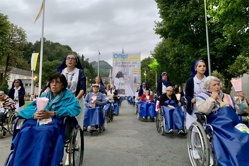 Pellegrinaggio a Lourdes organizzato da Oftal