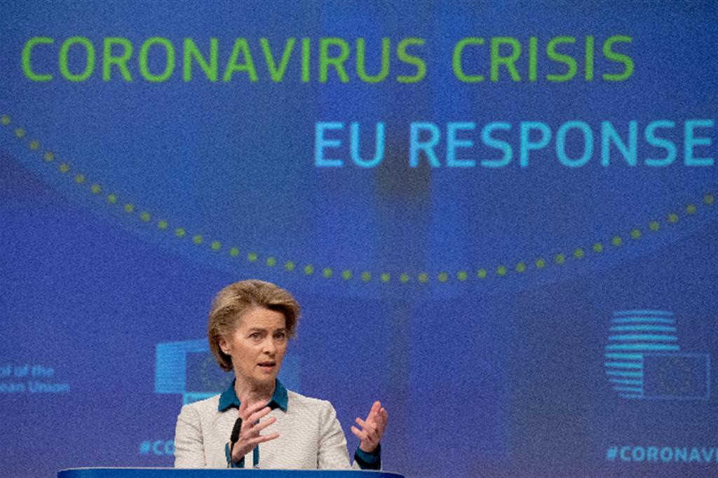 Ursula von der Leyen presenta il piano economico anti-coronavirus della Commissione Ue