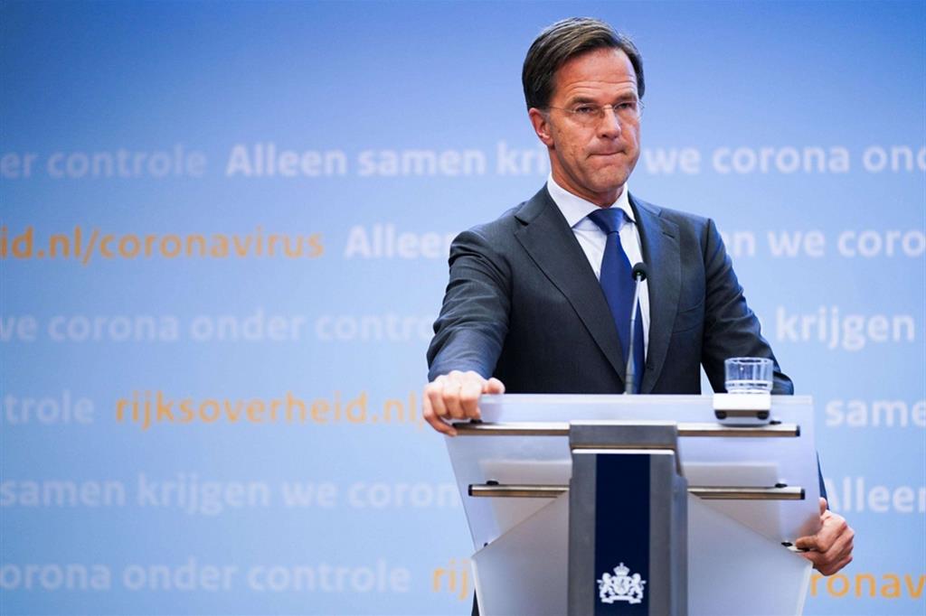 L'annuncio del premier olandese premier Mark Rutte