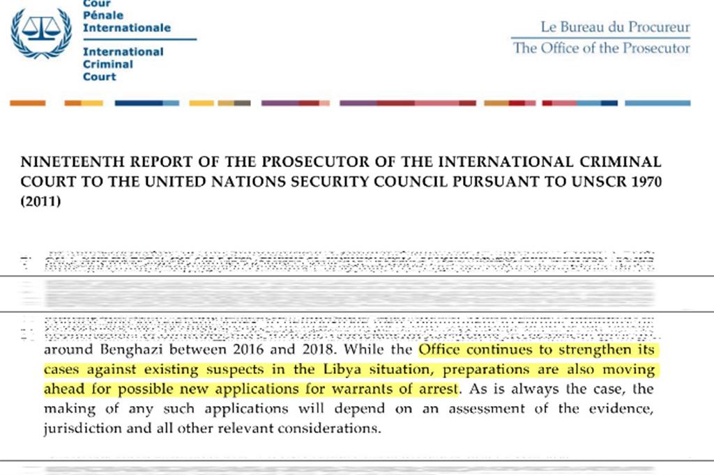La Corte penale internazionale verso nuovi mandati d'arresto in Libia