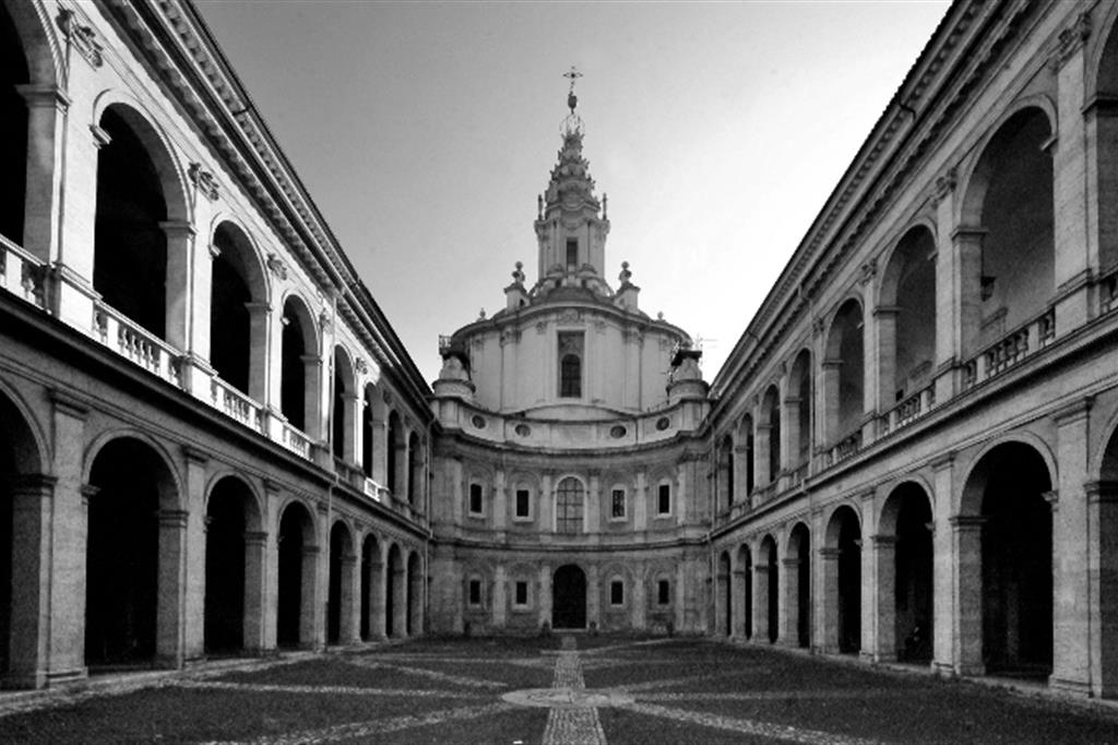 Francesco Borromini: il cortile retrostante alla chiesa di Sant’Ivo alla Sapienza