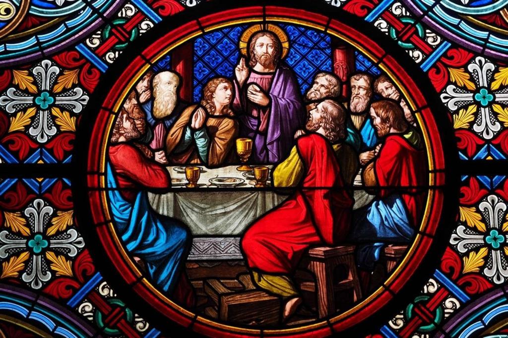 L'ultima cena, vetrata della cattedrale di Basilea