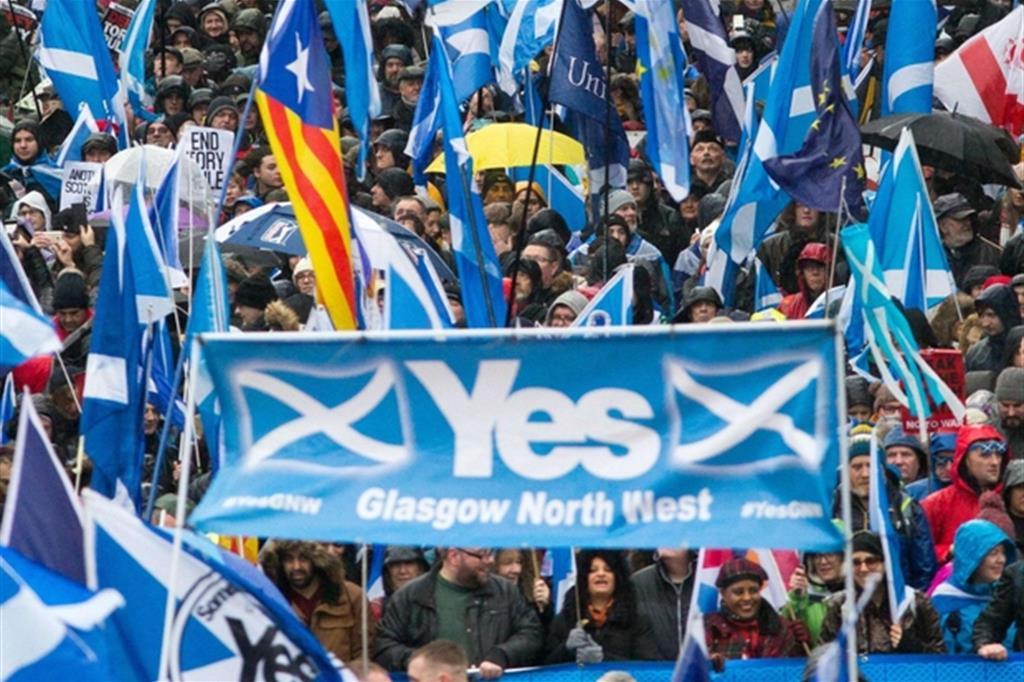 La marcia di Glasgow dell'11 gennaio scorso promossa da «All Under One Banner»