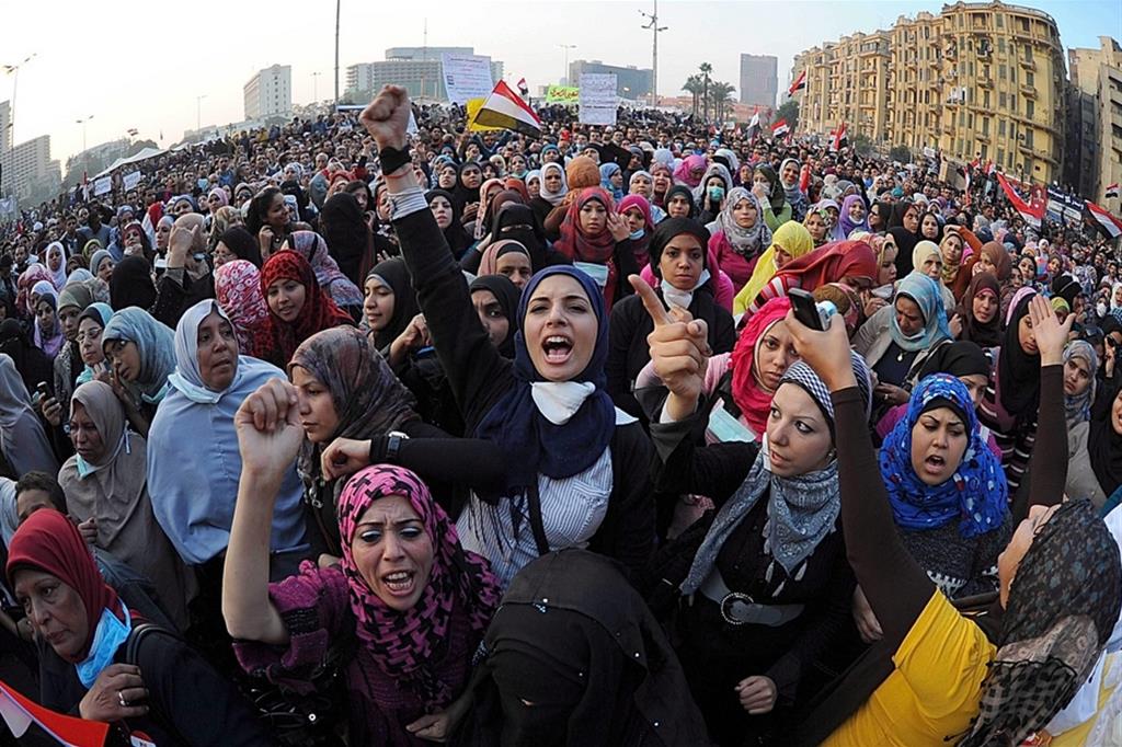 Piazza Tahrir al Cairo era diventata il luogo simbolo della rivoluzione