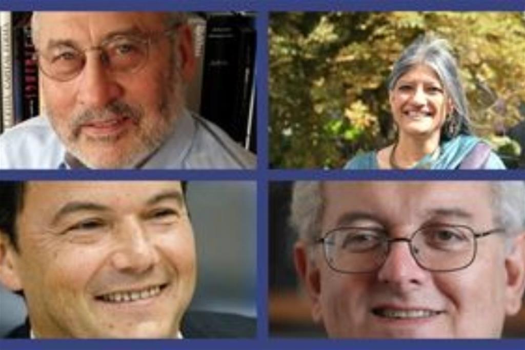 Da sinistra in senso orario: Stiglitz, Ghosh, Ocampo e Piketty.
