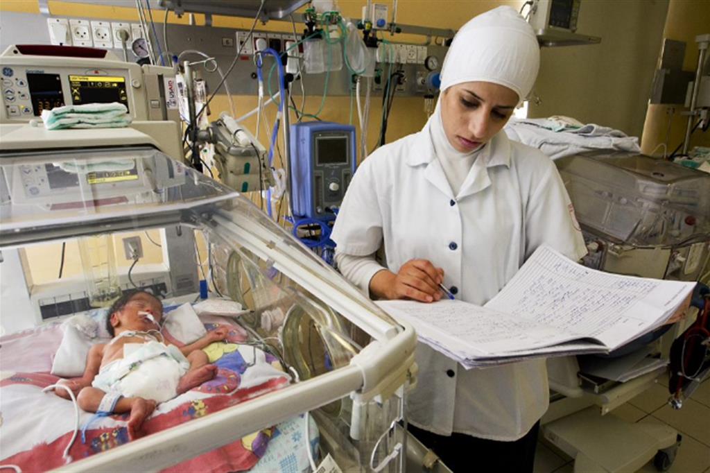 Il reparto neonatale dell'Ospedale della Sacra Famiglia di Betlemme, gestito dall'Ordine di Malta 