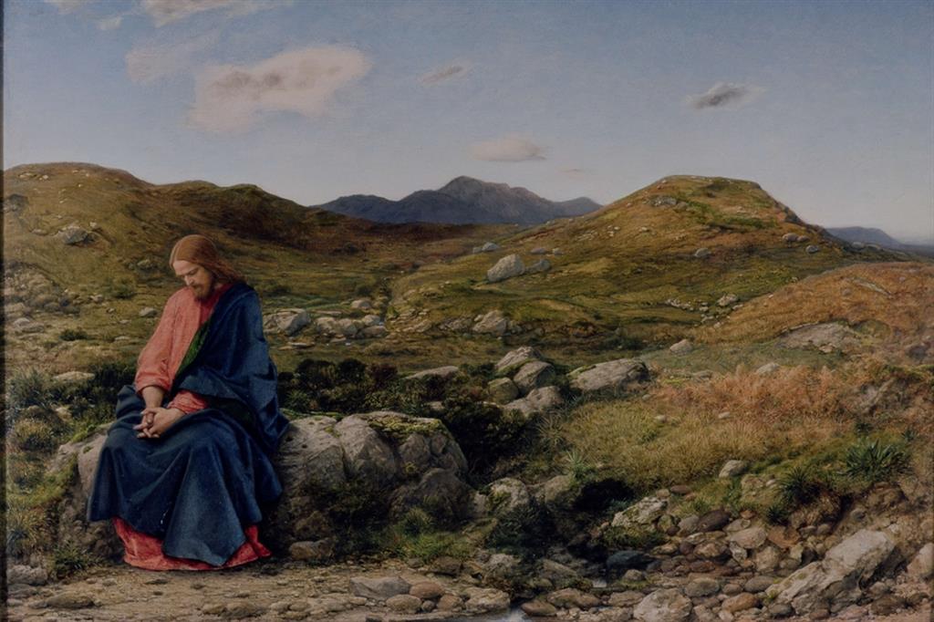 William Dyce, L’uomo dei dolori (1860 circa), olio su tavola. Edimburgo, National Galleries of Scotland