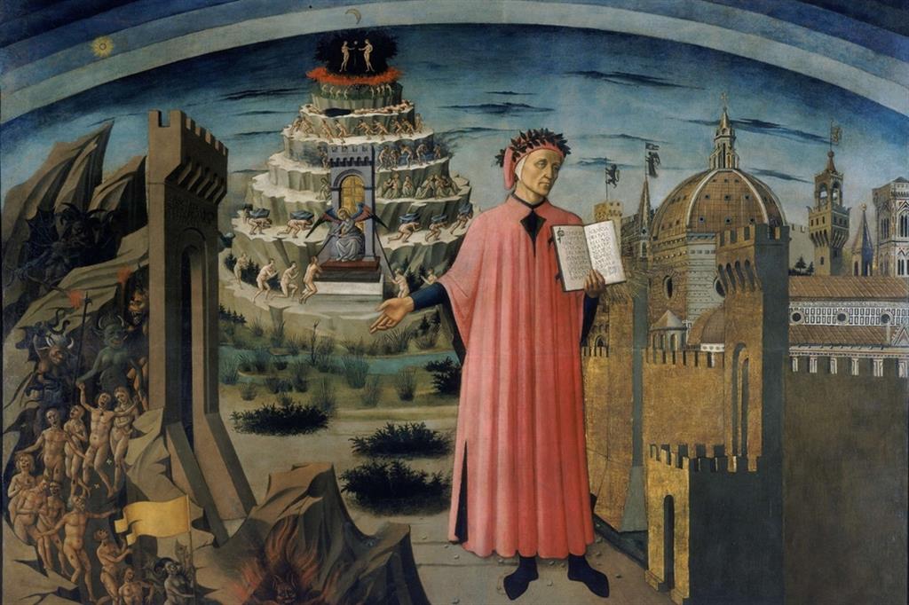 Il "Ritratto di Dante Alighieri, la città di Firenze e l’allegoria della Divina Commedia" di Domenico di Michelino