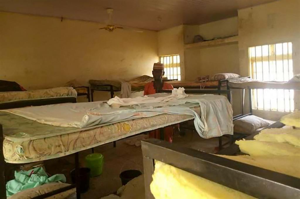 Il dormitorio di una scuola in Nigeria