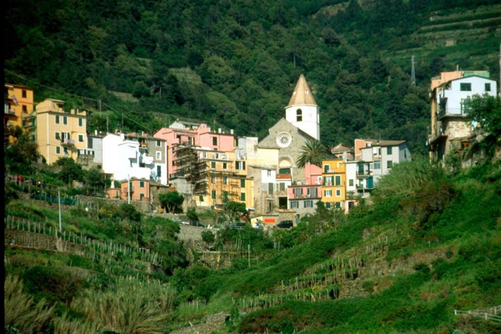 Una veduta di Corniglia, borgo delle Cinque Terre