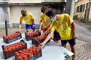 Caritas, i pomodori invenduti diventano sughi per gli empori della solidarietà