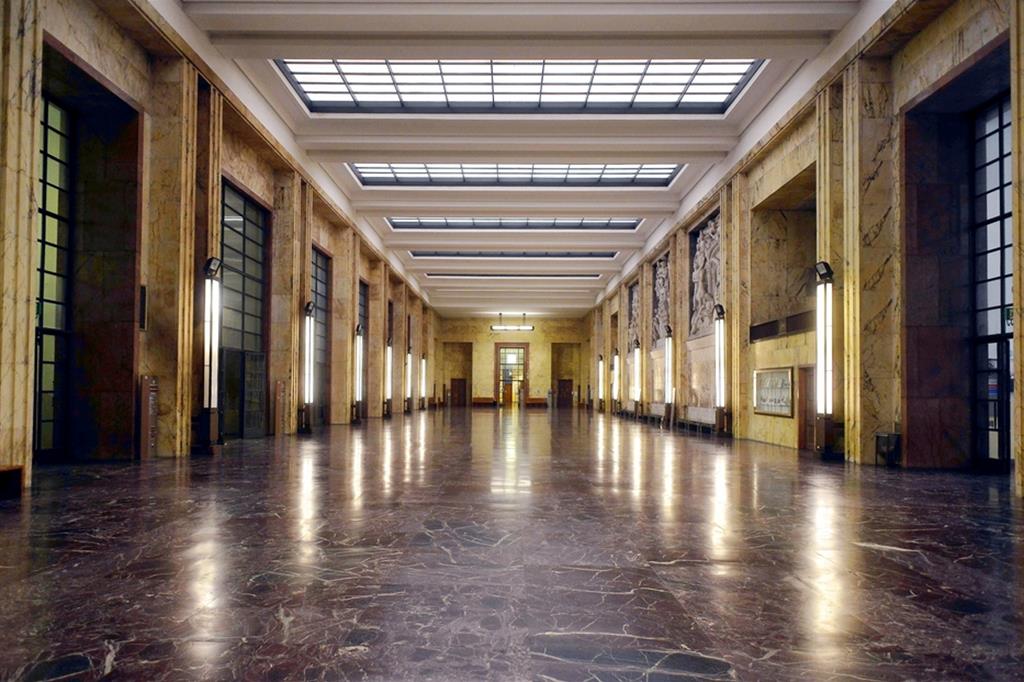 L'interno del Palazzo di Giustizia di Milano