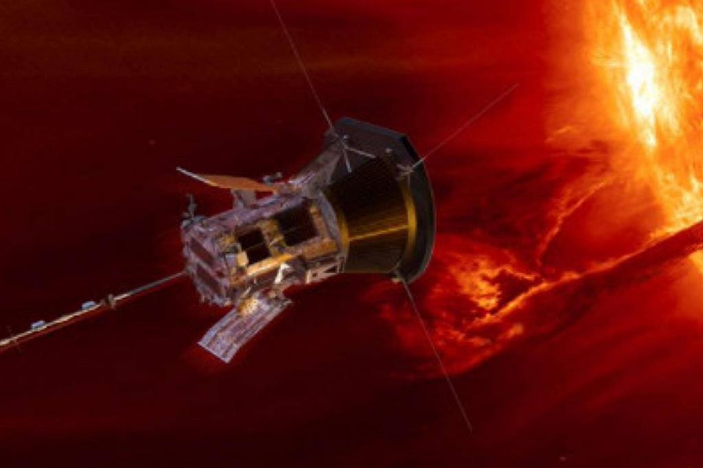 Una ricostruzione della sonda Parker Solar Probe (Nasa) nei pressi della atmosfera solare