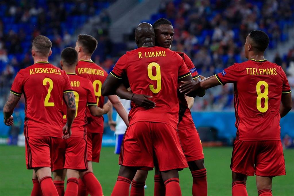 Il bomber dell’Inter Lukaku e i calciatori della multietnica nazionale del Belgio
