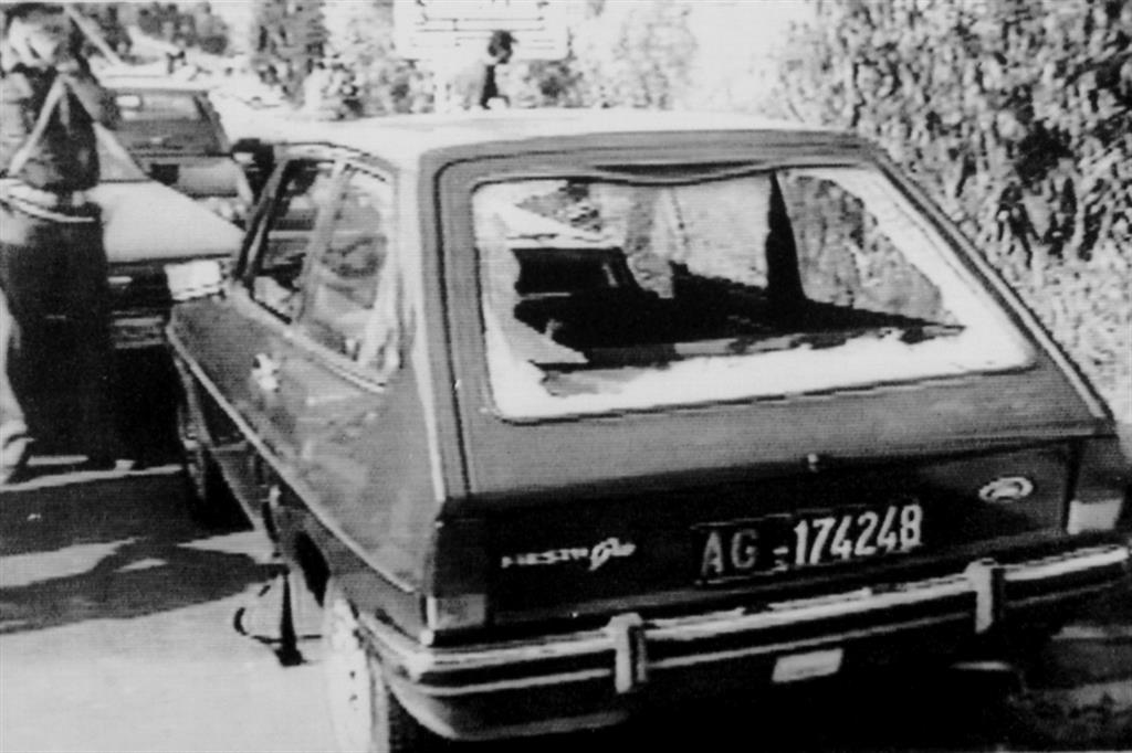 L'auto del giudice Rosario Livatino, ucciso dalla mafia il 21 settembre del 1990