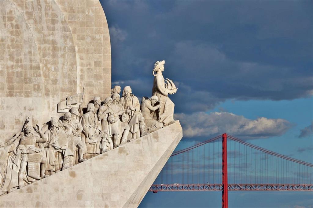 Il monumento alla scoperte a Lisbona