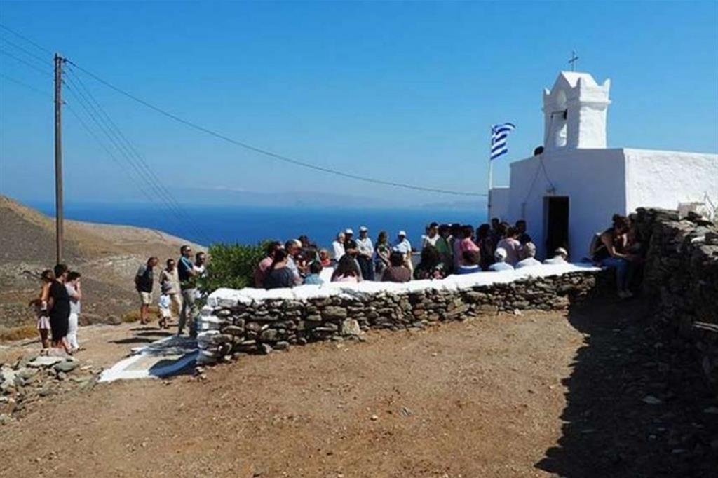 Una chiesa cattolica nell’arcipelago delle Cicladi in Grecia