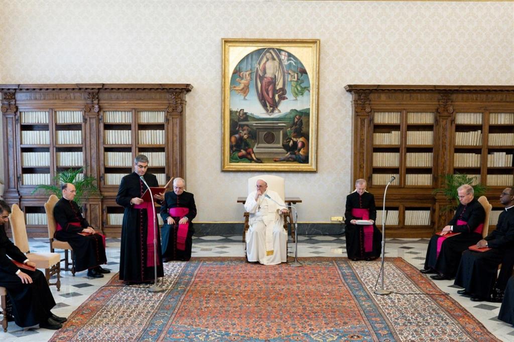 L'udienza generale è stata trasmessa dalla Biblioteca Apostolica in Vaticano
