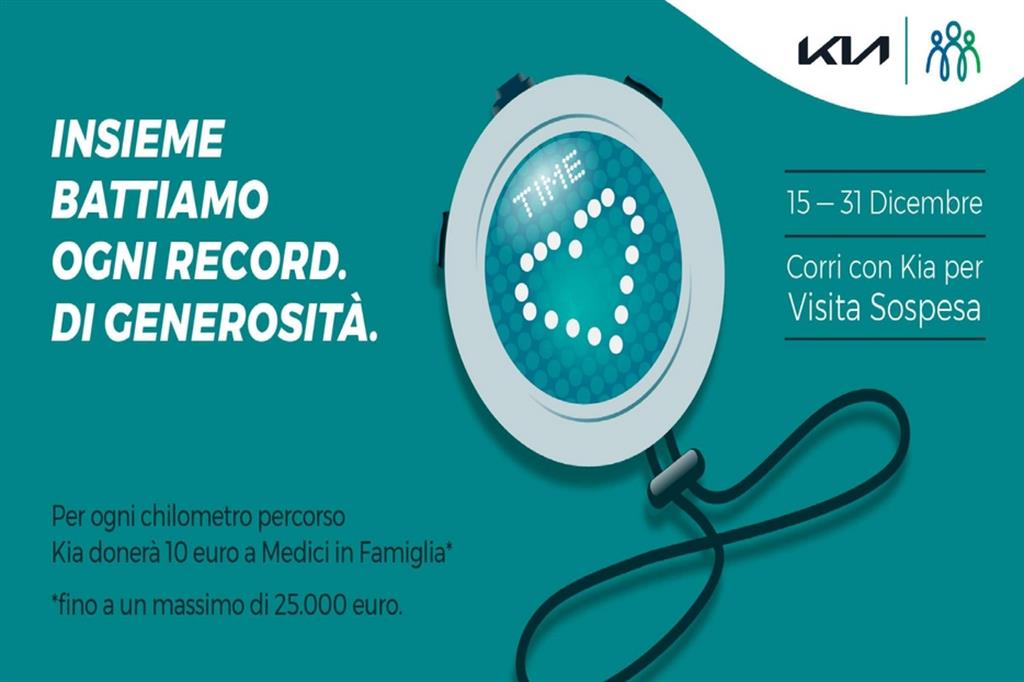 Correre con Kia: una "visita sospesa" per Medici in Famiglia
