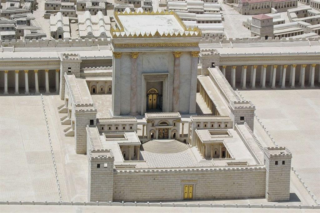 Ricostruzione ipotetica del secondo Tempio. Gerusalemme, Israel Museum