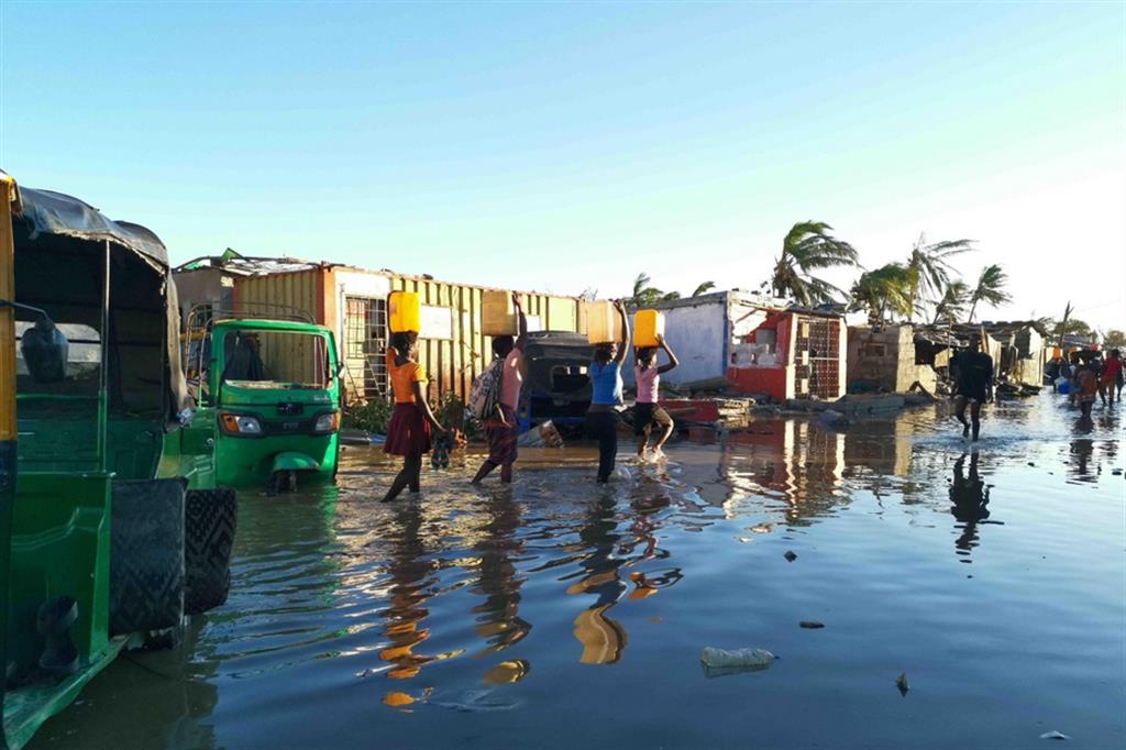 I terribili effetti del ciclone «Idai» nel 2019 a Beira, sulla costa del Mozambico