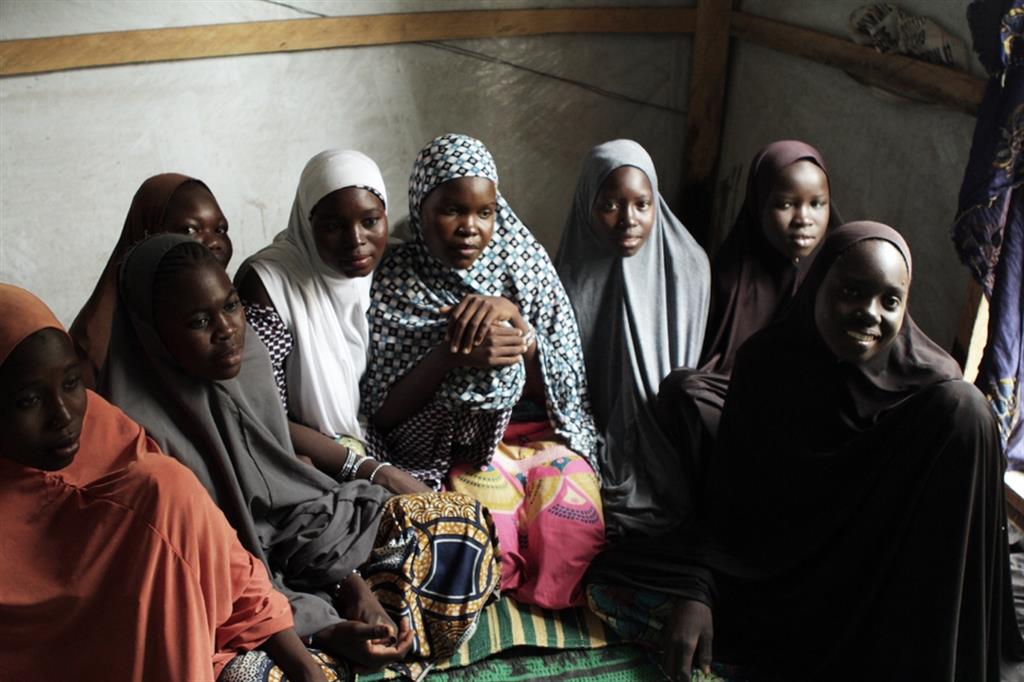 Un gruppo di ragazze ex ostaggio di Boko Haram
