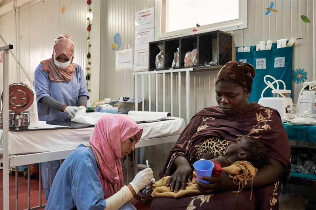 Campagna di vaccinazioni in un ospedale dell'Africa subsahariana