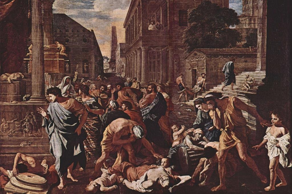 “La peste di Asdod”  di Nicolas Poussin  (1630-1631), conservato al Louvre di Parigi
