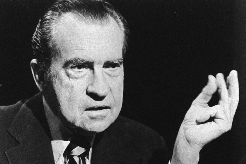 Richard Nixon (1913-1994), 37° presidente americano in carica dal 1969 al 1974