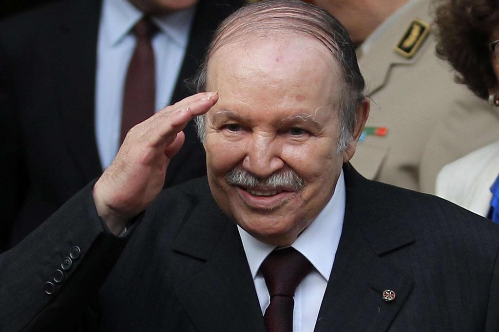 L'ex presidente algerino Bouteflika in una foto del 2012