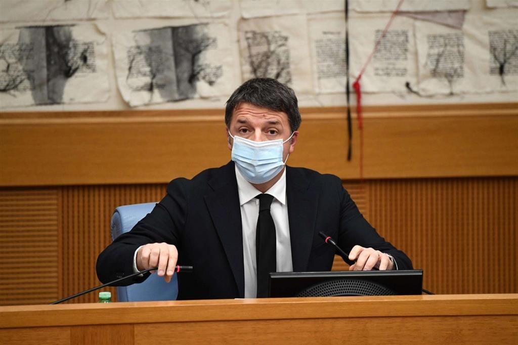 Il leader di Iv Renzi alla Camera