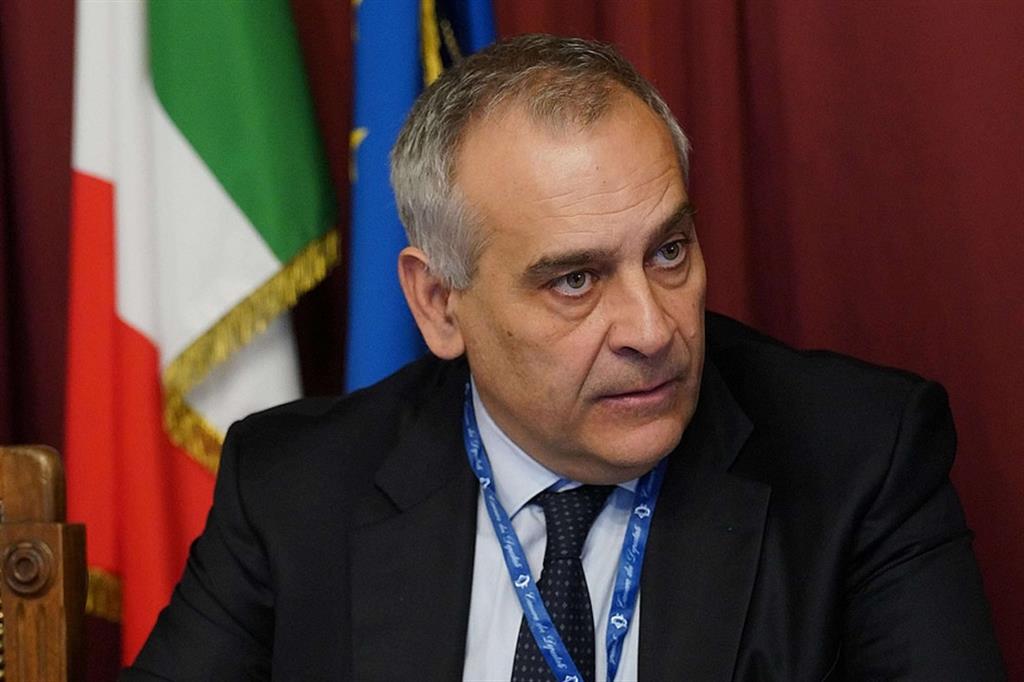 Il prefetto Lamberto Giannini che da oggi è il nuovo capo della Polizia - direttore generale della Pubblica sicurezza