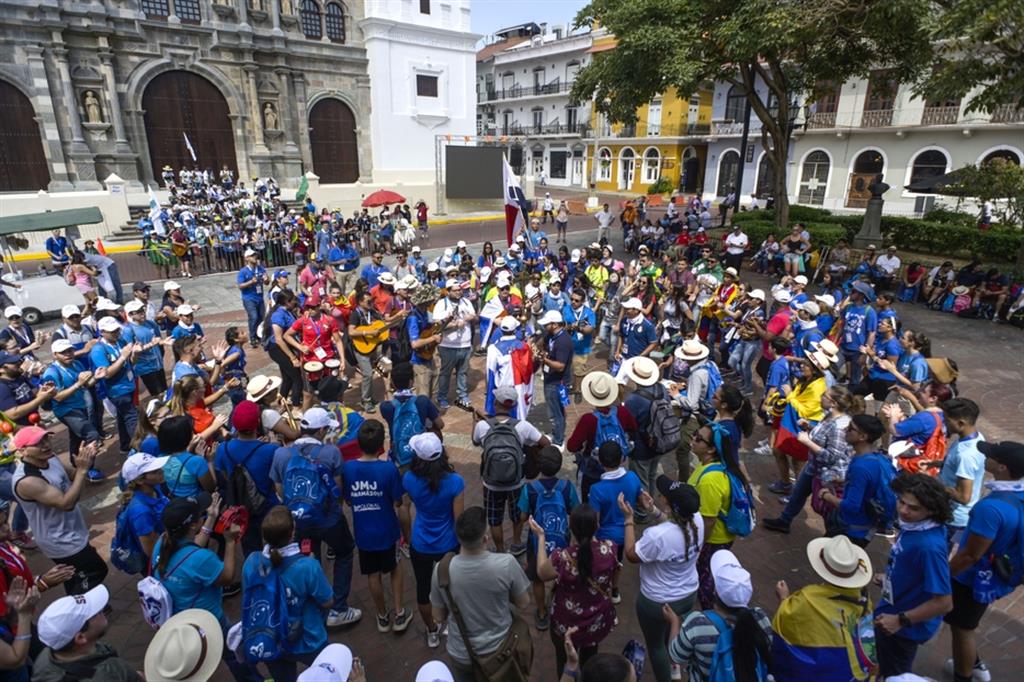 Giovani pellegrini alla Gmg di Panama del 2019