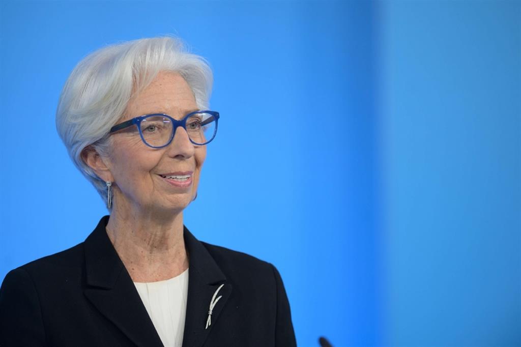 Christine Lagarde, presidente della Bce, al termine del consiglio direttivo dello scorso marzo