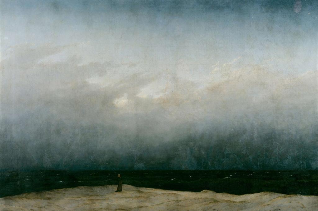 Caspar David Friedrich, “Monaco in riva al mare”, 1808-1810. Berlino, Alte Nationalgalerie