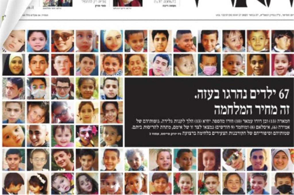 Haaretz: in prima i 67 bambini morti a Gaza