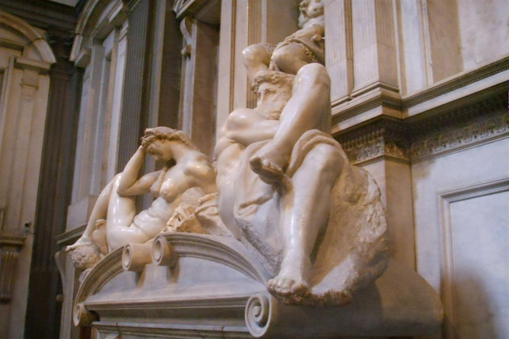 Le sculture di Michelangelo nella Sacristia Nuova a San Lorenzo, Firenze