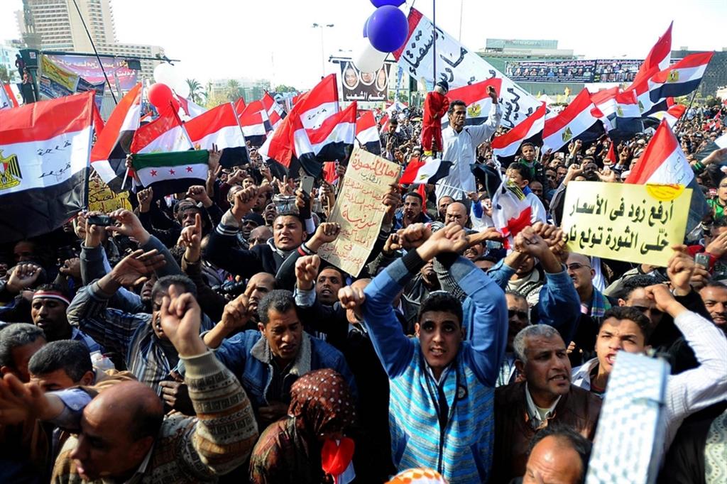 La grandi manifestazioni di piazza Tahrir del 2011