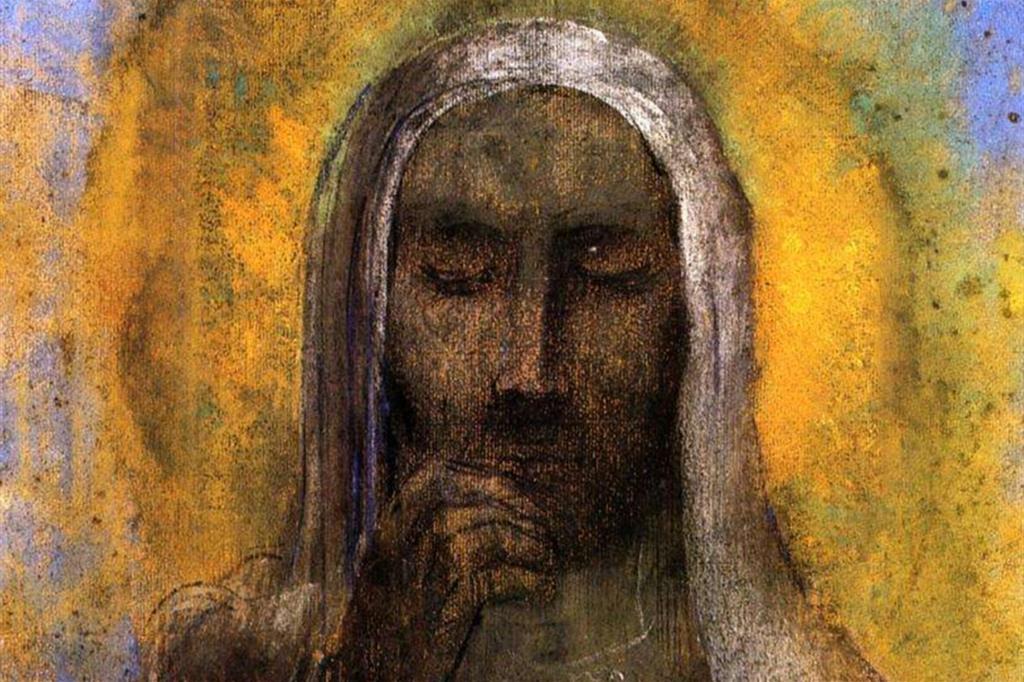 "Cristo in silenzio", Odilon Redon 1897