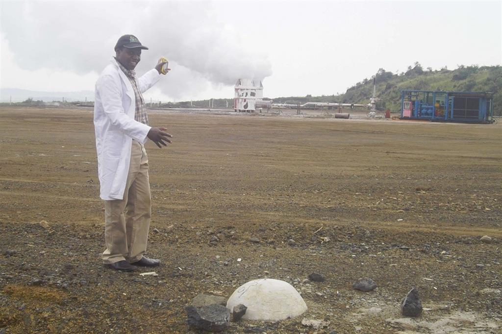 Un pozzo dell'impianto geotermico di Menengai, in Kenya
