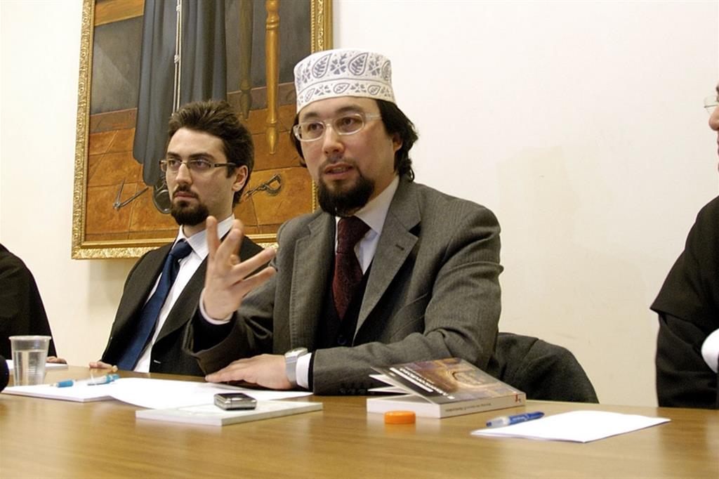 L'imam Yahya Pallavicini (in primo piano)