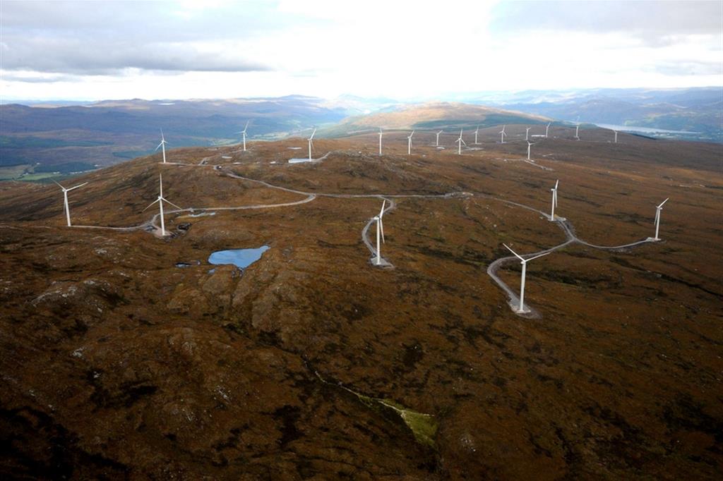Uno dei parchi eolici di Falck Renewables nel Regno Unito