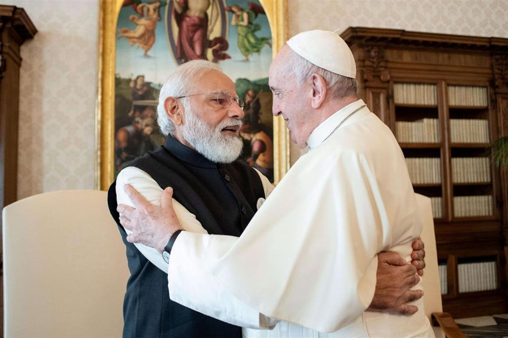 Il premier indiano Modi è stato ricevuto stamani da papa Francesco