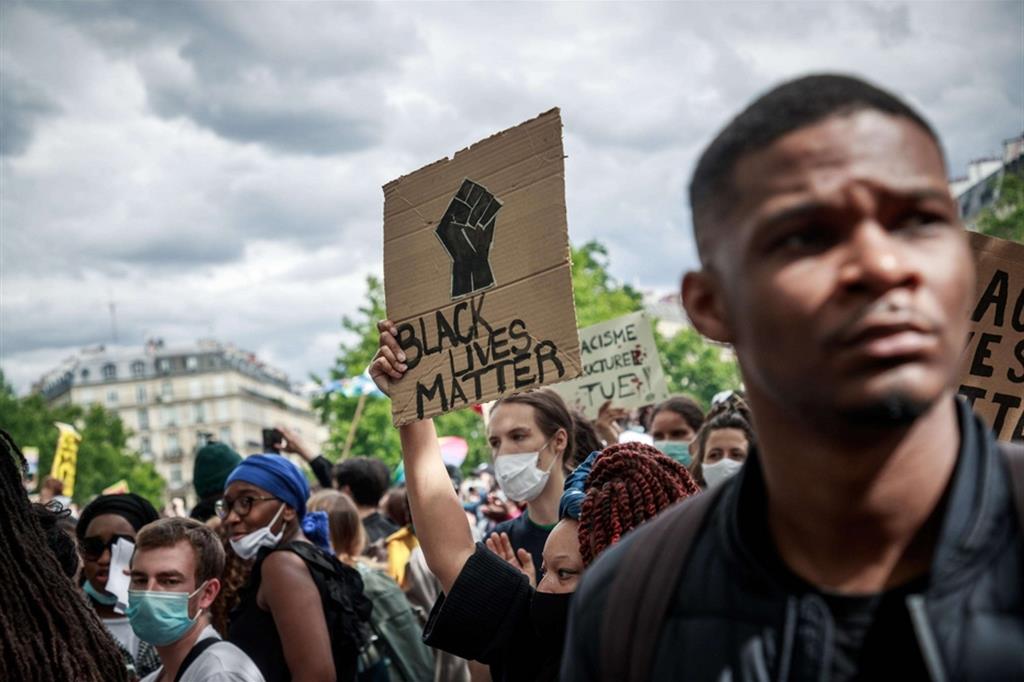 Manifestazione di protesta contro il razzismo negli Usa, promossa dal “Black Lives Matter”