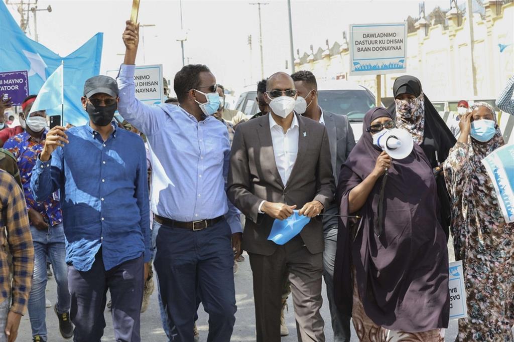 La manifestazione a Mogadiscio fermata dalle forze di sicurezza somale