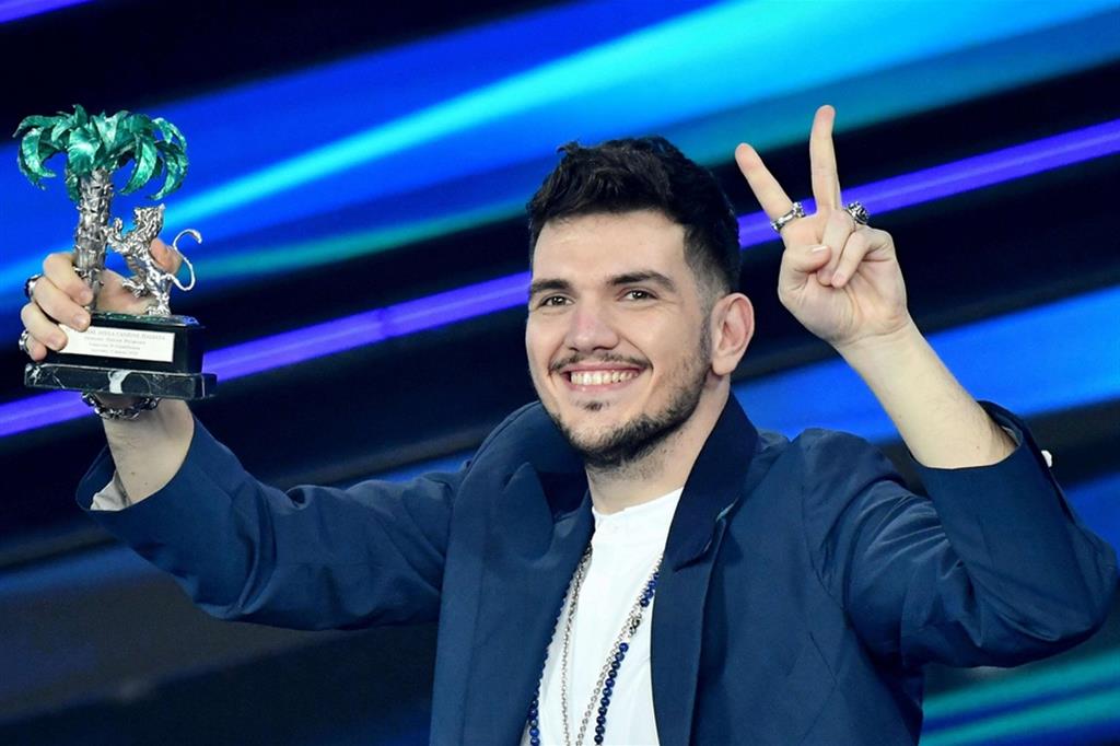 Luca Gaudiano, vincitore al Festival di Sanremo nella categoria Nuove Proposte