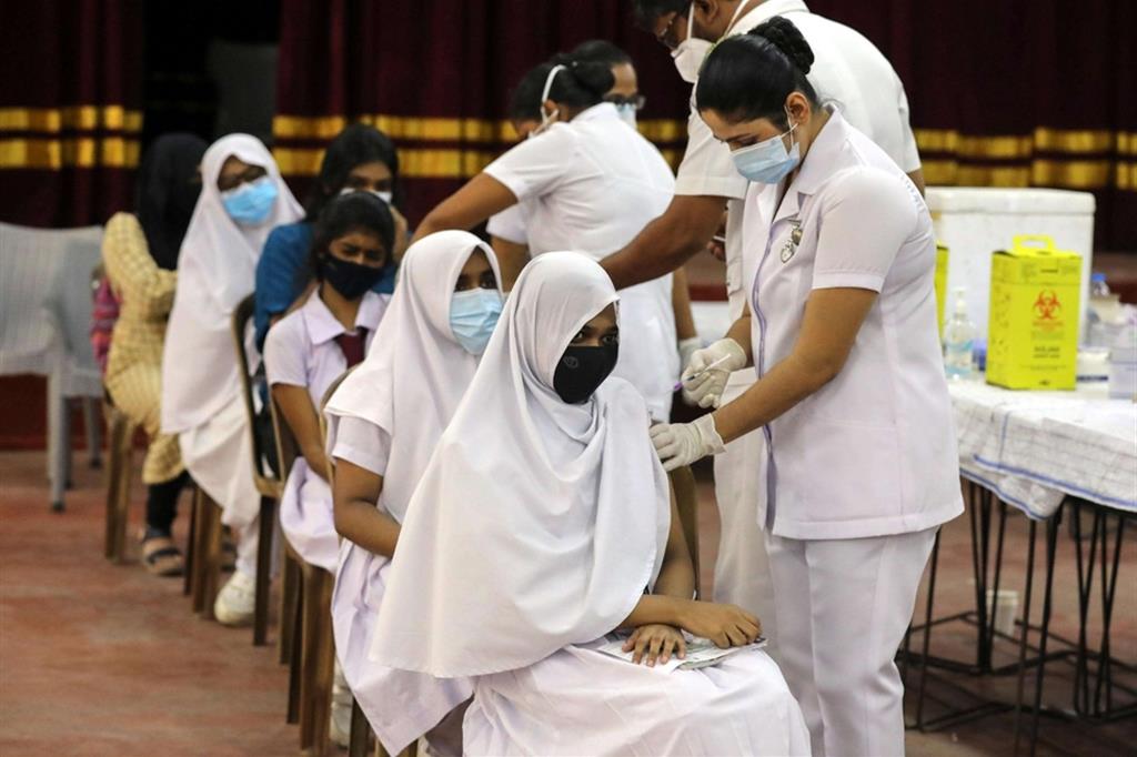 Vaccinazioni nello Sri Lanka