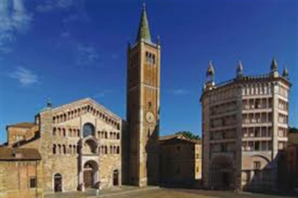La cattedrale e il battistero di Parma