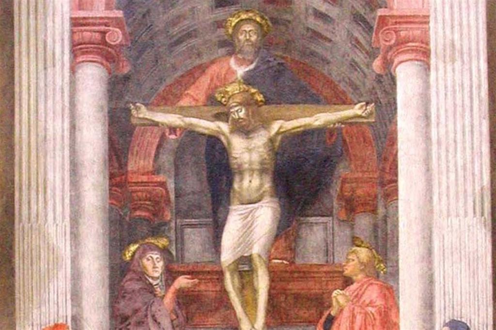 La Trinità del Masaccio (1425-27). Firenze, Santa Maria Novella